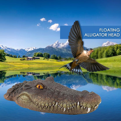 Simulation Floating Crocodile Head🐊🐊