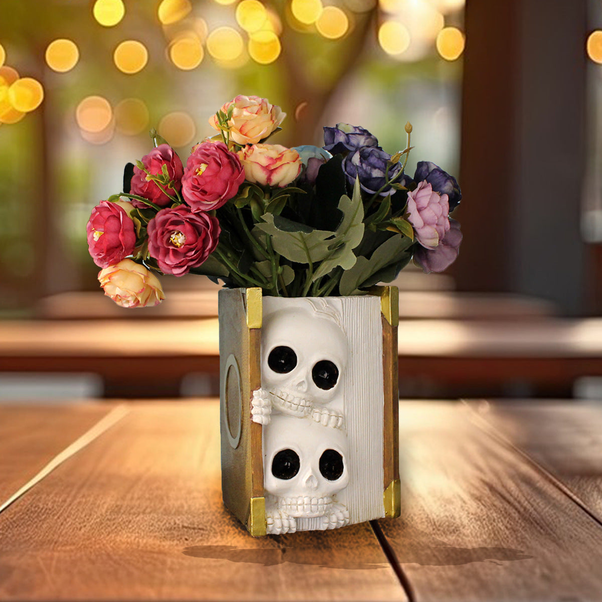 Book Skull Resin Planter Pot💀💀