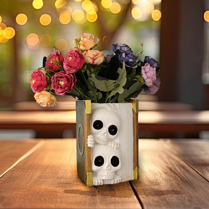 Book Skull Resin Planter Pot💀💀