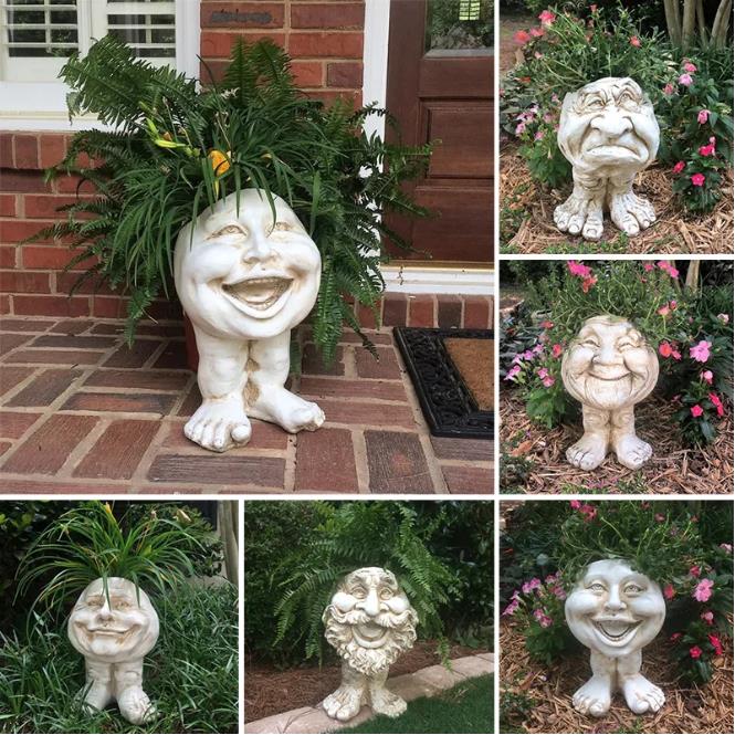 (Buy 2 Get Extra 10% off & Free Shipping)Mugglys Face Statue Planter - Happy New Year 49% OFF🎊