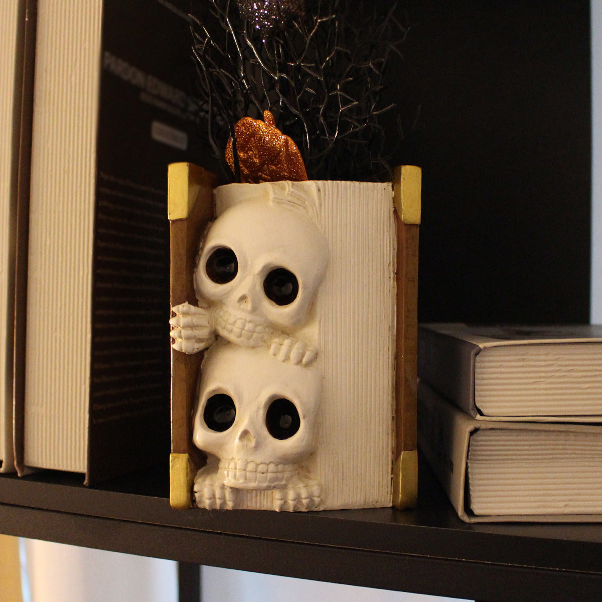 Book Skull Resin Planter Pot💀💀