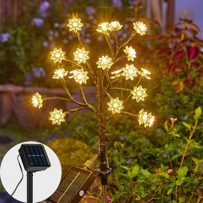 Outdoor Waterproof Cherry Blossom Multicolor Solar Garden Lights🌞💡