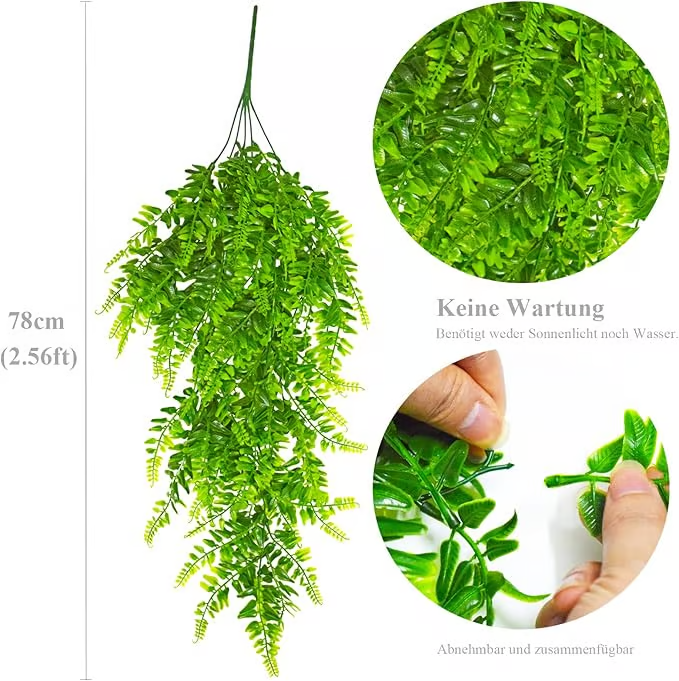 ⏰LAST DAY 70% OFF 🎁Outdoor Artificial Boston Ferns UV Resistant Faux Greenary Vine🌿