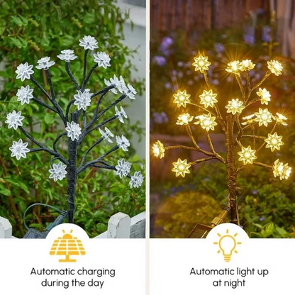 Outdoor Waterproof Cherry Blossom Multicolor Solar Garden Lights🌞💡