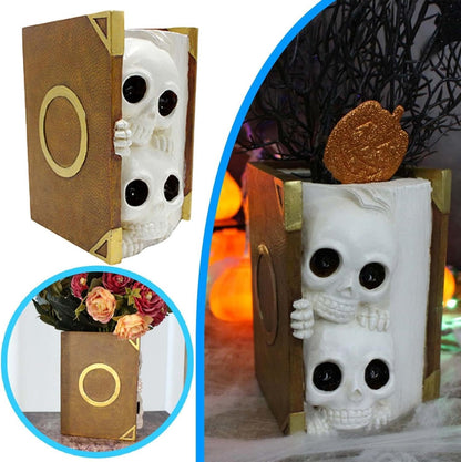 Book Skull Resin Planter Pot💀💀