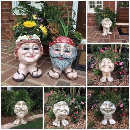 (Buy 2 Get Extra 10% off & Free Shipping)Mugglys Face Statue Planter - Happy New Year 49% OFF🎊