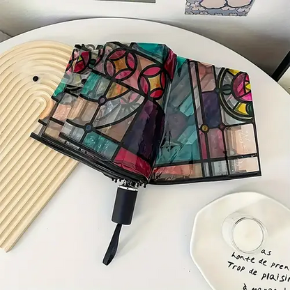 🔥Hot Sale 49% OFF -Vintage Stained Automatic Umbrella
