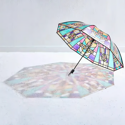 🔥Hot Sale 49% OFF -Vintage Stained Automatic Umbrella